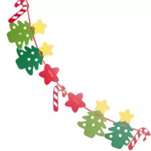 4set 크리스마스 벽걸이장식 가랜드만들기 성탄절 펠트 트리