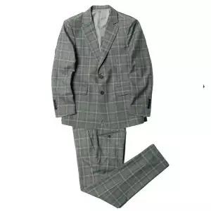 [하프클럽/셀러허브_여성트랜드패션]남자 체크정장 스판 싱글 자켓 정장 바