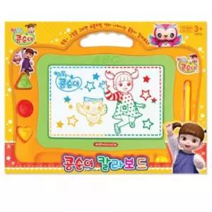 콩순이 ks-3003 칼라 보드 주황 자석 자석판 학습 그리기