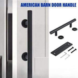 문손잡이 헛간 원형 튜브 손잡이 슬라이딩 도어 미국식 나무 욕실