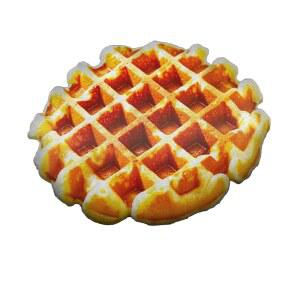 한즈스프루트 와플 모양의 푹신한 베개 - 음식 베개, 실내 장식용 던지기 소파 의자 시리즈 3 사이즈 14x14