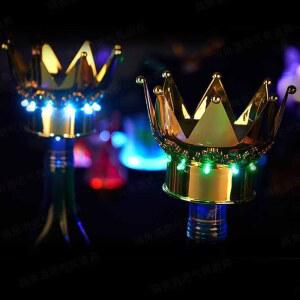 클럽 바 와인 깜빡임 캡 왕관 라이트 불빛 화이트 플래시 병뚜껑