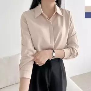 [옷은날개] 가볍고 여성스러운 실크 브라우스 하객코디 결혼식