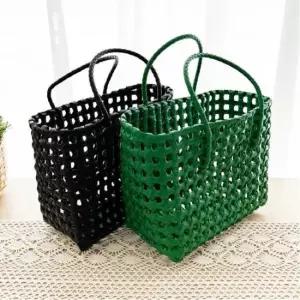 [JED] 격자 피크닉 라탄 바구니 필수템 장바구니 토트백 무드 여름