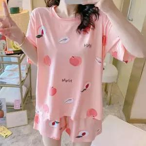 반바지 파자마 세트 여성 반팔 달달복숭아 여름 잠옷