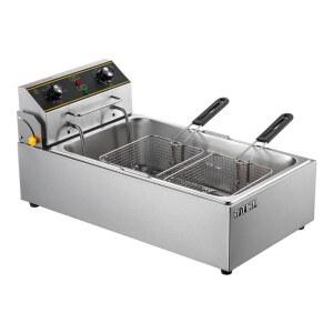 업소용 전기튀김기 치킨 소형 후면 돈 대용량 메쉬 상업용 핫도그 감자튀김 플립
