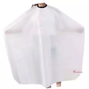 파마가리개 미용 밴딩덮개 가운 커트 방수 염색 화이트bcd734