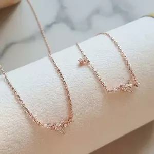 [하프클럽/]여성 데일리 러블리 나비 목걸이와 팔찌 세트