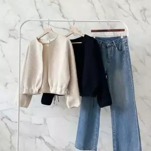 /신상오픈런 여성용 봄가을 크롭 니트 카디건