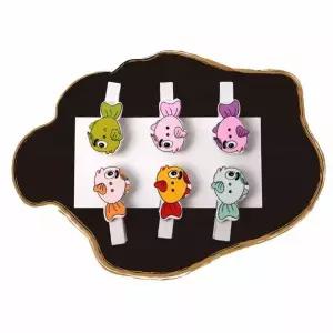 나무 사진 집게 물고기 모양 종이 포토 세트