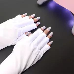 네일살롱 전용 UV LED 차단 젤네일 핑거 장갑 Ghu5+8mEO