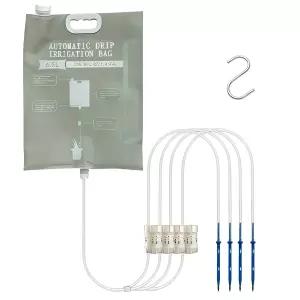 6.5L 플랜트 셀프 워터링 백 4개의 조절 가능한 콘센트 및 정밀 유량 제어 밸브가 있는 자동 드립 관개