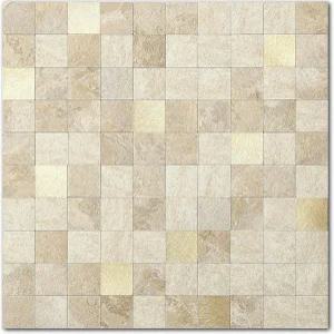 주방 욕실 샤워를 위한 VAOVI 필 앤 스틱 자가 접착 대리석 모자이크 벽 타일 백스플래시(베이지 믹스