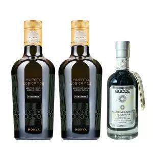 2 1 후에르타로스까뇨스 올리브오일 2병 고쎄 IGP 원메달 발사믹식초 1병 오일 식물성오일 콜드프레스 식당