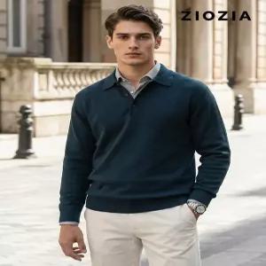 [지오지아]워셔블 마이크로 패턴 카라 니트 (AEE1ET1101)