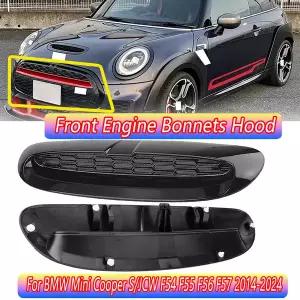 본넷덕트 후드 에어덕트 BMW 호환 미니 소형 F54 F55 F56 F57 Cooper S JCW 2014-2024 ABS 광택 블랙 프론