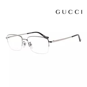 명품 안경테 GG0863OA 003 스퀘어 반무테 메탈 아시안핏 여자 남자 안경
