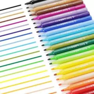 [문구/오피스] 유성 매직 드로잉 디자인 페인트 마카펜 24색 세트