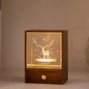 [Deco] 달 고래 크리스탈 상자 LED 조명 인테리어 무드등