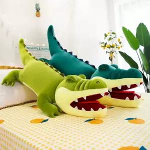 아우얼스룸 벨벳 대형 악어 인형 바디필로우 쿠션