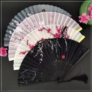 접이부채 접이식 전통부채 휴대용부채 대나무 꽃부채