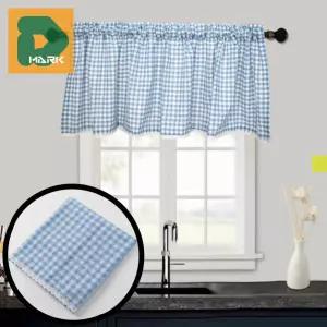공간연출 가리개커튼 가림막 소품 커튼 체크 주방 패턴 카페 커텐 인테리어 바란스 분위기 창문 반커텐