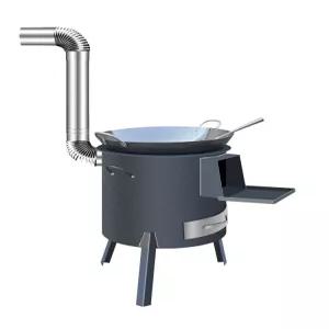 캠핑 난로 화덕 야외 주물 화롯대 장작 소형 화목난로 가마솥 농촌 스토브 숯불 바베큐