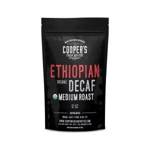 에티오피아 데카프 미디엄 로스트 워터 가공 통콩 커피 12온스