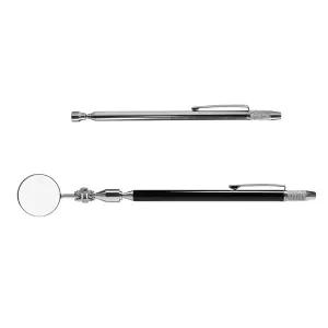 펜 버클이 달린 망원경 검사 거울 바늘이 꼬리 자기 26인치 긴 손잡이 관찰을 확인하는 기술자 정비사용