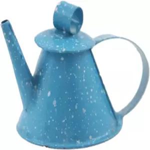 멜로디 제인 돌스 인형의 집 블루 에나멜 스패터웨어 커피 주전자 캠핑카 액세서리 제공
