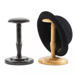 [생활] 모자 1개 전시 행거 쇼윈도 탁상용 원목 22cm 소