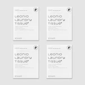 국내생산 160매 레오니오 이염방지시트 형광물질 미세먼지흡착 세탁티슈 4박스