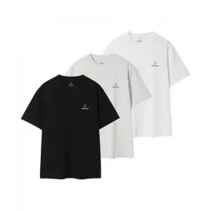 와키윌리 [25FW] 3PACK 시그니처 반팔 티셔츠 블랙화이트그레이 437664