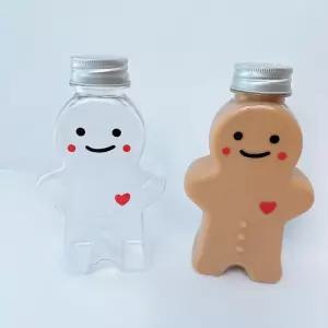 제이유닉 진저맨 쥬스병 더치 커피 우유 요거트 주스 밀크티 병 보틀 용기 AL캡