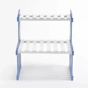 [셀러에이드]화분 2단 꽃 진열대 27cm 실내 화초 정리대 인테리어 소품