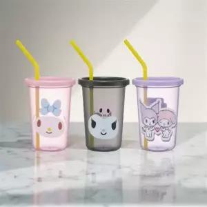 아기 첫 빨대 컵 물컵 자기 연습 주도 양치 어린이 텀블러 3p 세트 물통