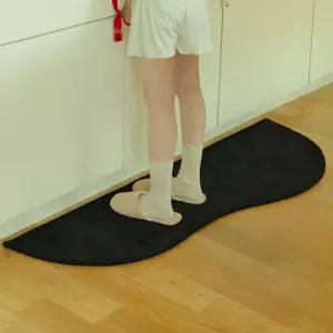 헤이베이 베이팝 발매트 워셔블 주방매트 브릭그린 타원형 50x120