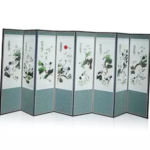 선물용 병풍 자수 백학도 고급 전통 8폭