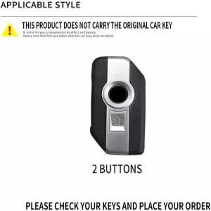 BMW R1250GS ADV C400GT F900R F900XR K1600K1600GTL 키 쉘 케이스-A 블랙용 체인 장착 2버튼 원격