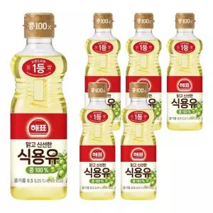 (1+1) 사조 해표 콩기름 식용유, 500ml, 6개 2Set