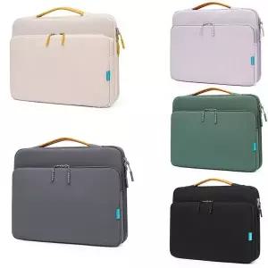 호환  하이 퀄리티 휴대용 노트북 가방 방수 대용량 노트북 가방 편안한 표면 태블릿 슬리브 케이스 핸드백