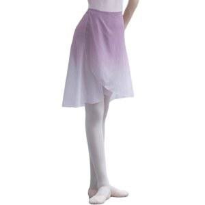 WYYGVZX 발레 스커트 여성용 랩 시어 댄스 코스튬과 성인 빅 걸스 그라데이션 색상을 위한 허리 타이 조절 가능