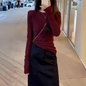 러블리 정장세트 슬립 세트 긴팔 라운드 무지 상의 여성용 투피스 DUCHI3