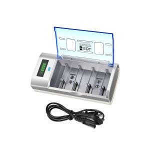 방전 기능이 있는 EBL 범용 스마트 배터리 충전기 u2013 멀티 베이 급속 충전기, CD AA AAA 9V Ni-MH Ni-CD 배터리, LCD 디스플레이