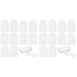 TA-400 팩 2인치 싱글 포켓 동전 슬리브 플라스틱 수집 용품 투명 홀더 보호 클리어 백