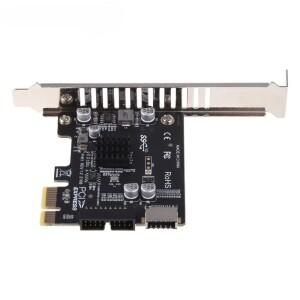 PCI Express 카드 to USB3 Type-E 전면 패널 19P 20P 확장 호환 X1 X4 X8 인터페이스