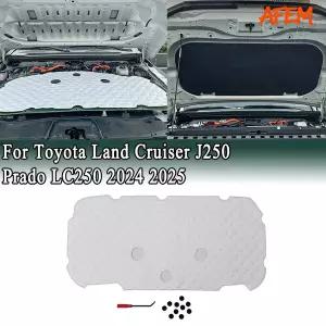 토요타 랜드크루저 J250 프라도 LC250 2024 2025 전면 엔진 후드 단열 패드 방음 열 차단 매트 커버 고정