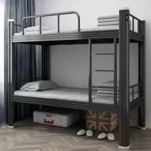 2층침대 프레임 조립 철제 분리형 블랙 900mm 게스트하우스 탄소강 검정 두꺼