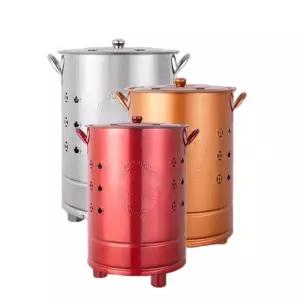 스테인레스 소각기 철제 화덕 야외 난로 폐지 무연 연통