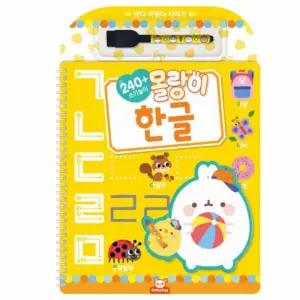 몰랑이 썼다 지웠다 한글 공부 놀이책한글 놀이 낱말 글자연습 교육 배우기 유아 어린이